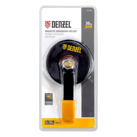Клемма заземления магнитная для сварочных работ 65 LB Denzel 97558 купить в Нижневартовске