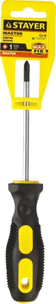 Отвертка STAYER "MASTER", двухкомпонентная рукоятка, магнитный наконечник, PH1x100мм 2510-1-10_z01 купить в Нижневартовске