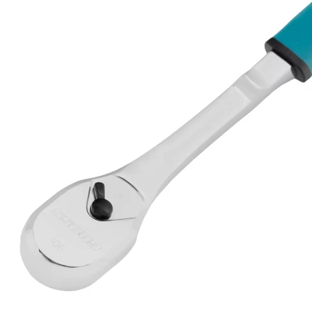 Ключ-трещотка 1/2" Gross 14055, CrV, 90 зубьев, усиленный, хром купить в Нижневартовске