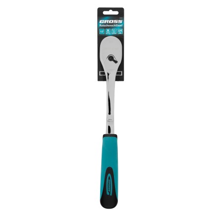 Ключ-трещотка 1/2&quot; Gross 14055, CrV, 90 зубьев, усиленный, хром купить в Нижневартовске