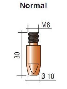 Наконечник к гор. п/а M8, d.1,2 мм L30 (тело 10) E-Cu Aurora купить в Нижневартовске