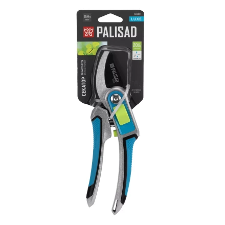 Секатор прямого реза  Palisad, 215 мм, регулировка захвата, трехкомпонентные рукоятки, LUXE, 60460 купить в Нижневартовске