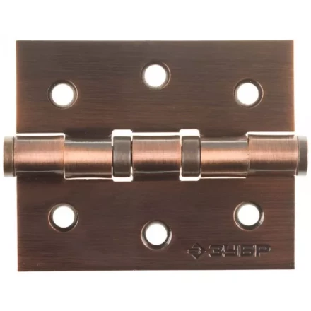 Петля универсальная ЗУБР "ЭКСПЕРТ", 2 подшипника, цвет ст. медь (AC), с крепежом, 75х63х2,5мм, 2 шт 37601-075-6 купить в Нижневартовске