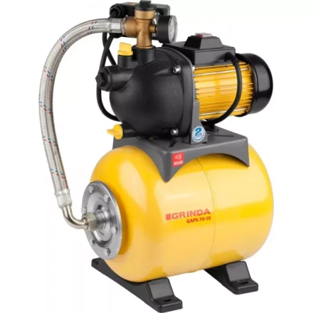 Насосная станция GRINDA автоматическая, пропускная способность 3600 л/час, высота подачи воды 45 м, 1100 Вт GAPS-70-50 купить в Нижневартовске