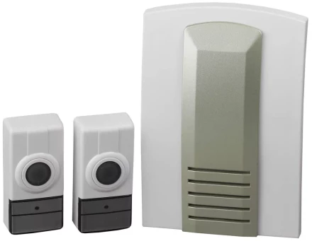 Звонок СВЕТОЗАР "ВОЛНА" радиочастотный беспроводной, 16 мелодий, 2 кнопки, 4,5В SV-58066-2 купить в Нижневартовске