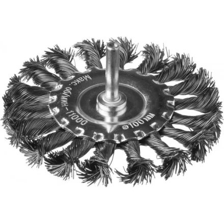 DEXX. Щетка дисковая для дрели, жгутированная стальная проволока 0,5мм, 100мм 35108-100 купить в Нижневартовске