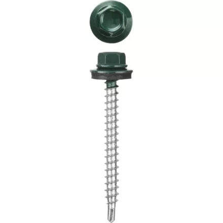 Саморезы СКД кровельные, RAL 6005 зеленый насыщенный, 51 х 4.8 мм, 250 шт, для деревянной обрешетки, STAYER 30305-48-051-6005 купить в Нижневартовске