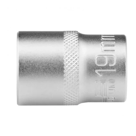 Головка торцевая 19 мм двенадцатигранная CrV под квадрат 1/2 хромированная Stels 13665 купить в Нижневартовске