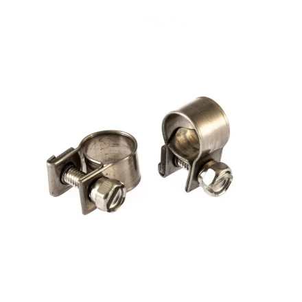 Хомуты металлические MINI 9-11 мм ширина 9 мм,  винтовой W4 2 шт Сибртех 475023 купить в Нижневартовске