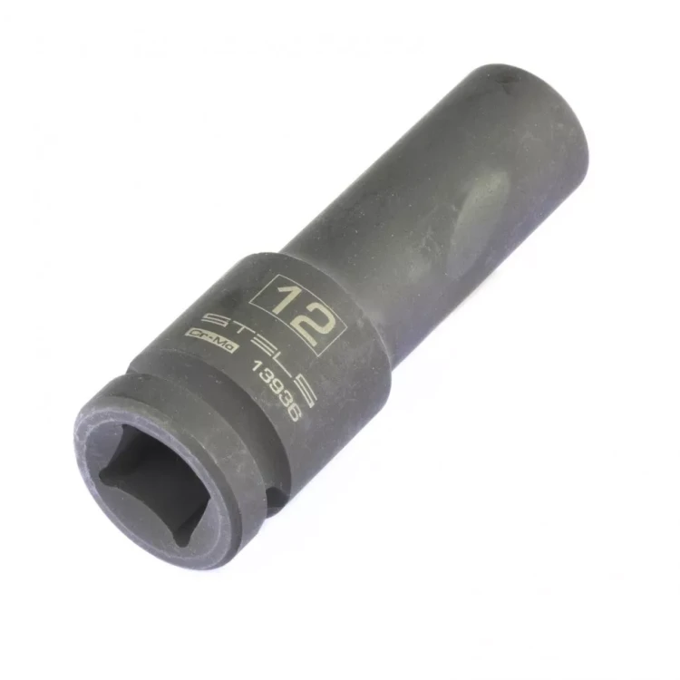 Головка ударная удлиненная шестигранная 12 мм 1/2" CrMo Stels 13936 купить в Нижневартовске