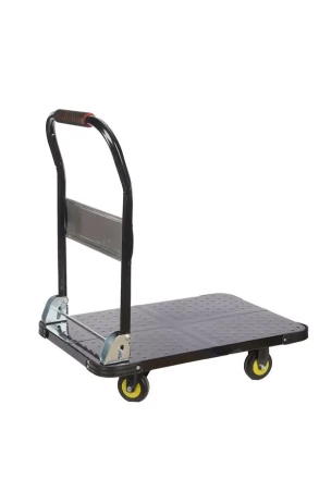 Тележка платформенная 600 кг TOR PH600 (800х500) со складной ручкой (пластиковые колеса 100 мм) 1024683 купить в Нижневартовске