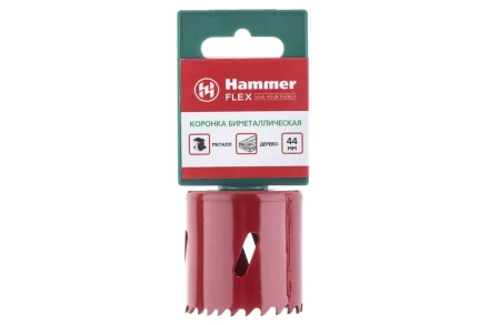Коронка биметаллическая HAMMER Ф44х38мм 5/8" BiMETALL (224-009) купить в Нижневартовске