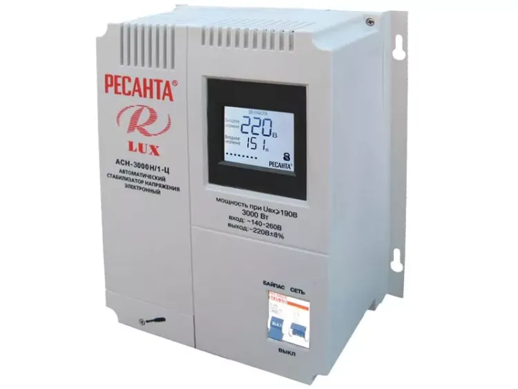 Стабилизатор АСН-3000Н/1-Ц Ресанта Lux купить в Нижневартовске