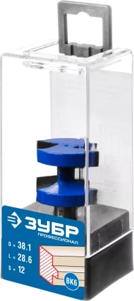 ЗУБР 38.1 x 28.6 мм, хвостовик 12 мм, фреза пазо-шиповая наборная, Профессионал (28731-38.1-2) купить в Нижневартовске