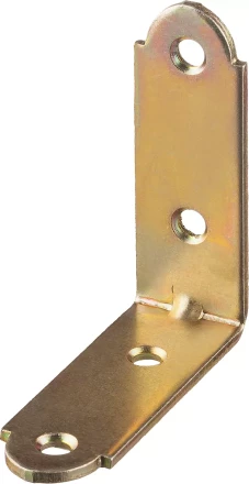 ЗУБР УМ-2.0, 50 x 50 x 17 x 2 мм, желтый цинк, узкий мебельный уголок (31031-50) купить в Нижневартовске