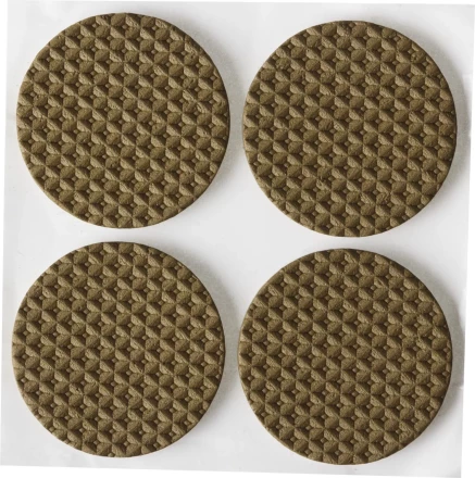 Накладки STAYER "COMFORT" на мебельные ножки, самоклеящиеся, ЭВА, коричневые, круглые - диаметр 35 мм, 4 шт 40914-35 купить в Нижневартовске