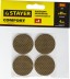 Накладки STAYER &quot;COMFORT&quot; на мебельные ножки, самоклеящиеся, ЭВА, коричневые, круглые - диаметр 35 мм, 4 шт 40914-35 купить в Нижневартовске