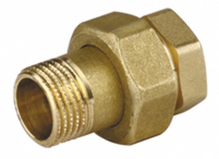 Соединитель GENERAL FITTINGS прямой с накидной гайкой, латунь, г/ш, 1/2&quot; 51037-G/S-1/2 купить в Нижневартовске