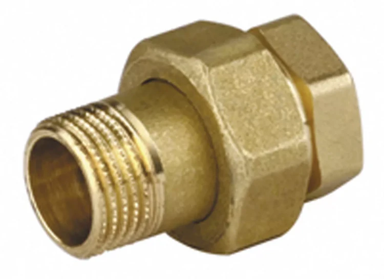 Соединитель GENERAL FITTINGS прямой с накидной гайкой, латунь, г/ш, 1/2" 51037-G/S-1/2 купить в Нижневартовске