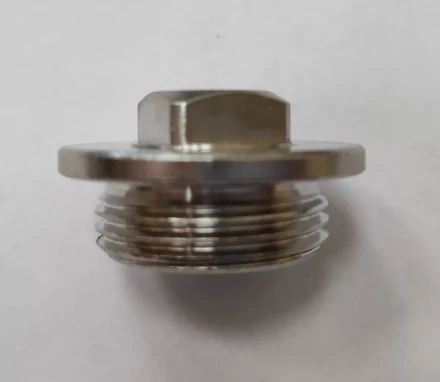 Заглушка GENERAL FITTINGS, 6-ти гранная головка с прижимной шайбой, никелированная латунь, наружная резьба, 3/4" 51099-3/4 купить в Нижневартовске