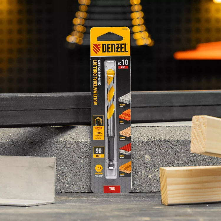 Сверло универсальное, Multi cut, 10 мм Denzel 706009 купить в Нижневартовске