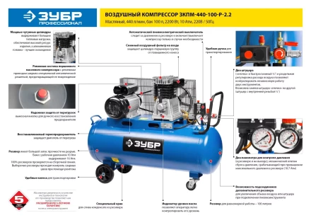 Компрессор воздушный ЗКПМ-440-100-Р-2.2 серия ПРОФЕССИОНАЛ купить в Нижневартовске
