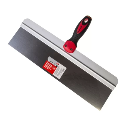 Шпатель фасадный из нержавеющей стали, 450 мм, двухкомпонентная ручка, широкое полотно Matrix 85543 купить в Нижневартовске