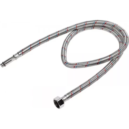 Подводка гибкая STAYER для воды, к смесителям, оплетка из нержавеющей стали, удлиненная, г/ш 1/2"-1м 51017-100 купить в Нижневартовске