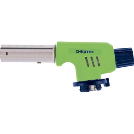 Горелка газовая на бутановый баллон регулятор уровня пламени пьезоподжиг Сибртех 91420 купить в Нижневартовске