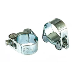 Хомуты металлические силовые 26-28 мм ширина 18 мм шарнирный W1 2 шт Сибртех 47509