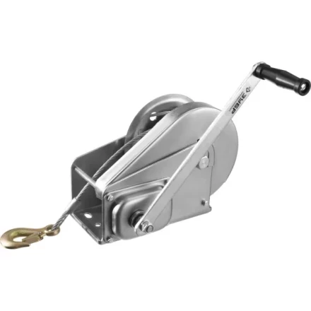 Лебедка ручная барабанная ЗУБР "ПРОФЕССИОНАЛ", подъемная, тросовая, 1.3т, 8м 43117-1.3 купить в Нижневартовске