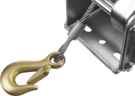 Лебедка ручная барабанная ЗУБР "ПРОФЕССИОНАЛ", подъемная, тросовая, 1.3т, 8м 43117-1.3 купить в Нижневартовске