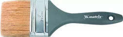 Кисть плоская "Евро" 2,5" натуральная щетина пластмассовая ручка  MATRIX 83064