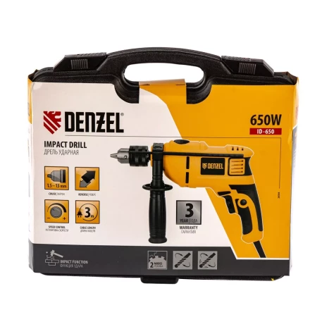 Дрель ударная ID-650 Denzel 26304 купить в Нижневартовске