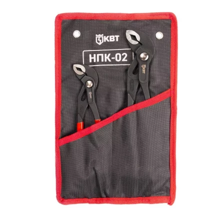 Набор переставных клещей КВТ НПК-02 с кнопочной фиксацией (92053) купить в Нижневартовске