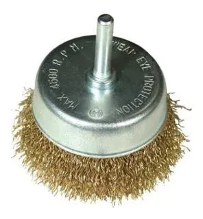 Щетка для дрели ф50мм чашечная сталь латунированная 51508 купить в Нижневартовске