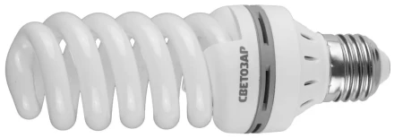 Энергосберегающая лампа СВЕТОЗАР "ЭКОНОМ" спираль,цоколь E27(стандарт),Т3,яркий белый свет(4000 К), 8000час, 25Вт(125) 44354-25_z01 купить в Нижневартовске