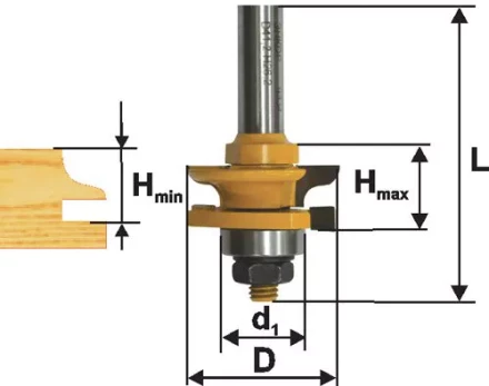 Фреза комбинированная рамочная ф41х24мм хв. 12мм 46526 купить в Нижневартовске