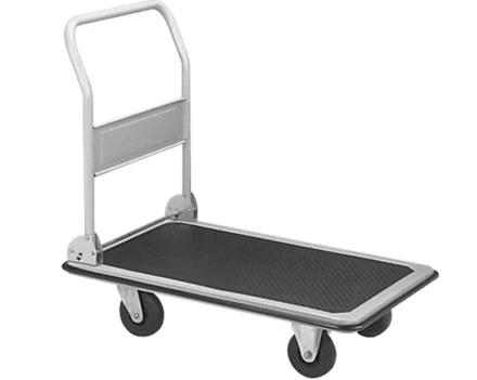 Тележка платформенная 650 кг TOR PH650 (600x900) со складной ручкой (пластиковые колеса 125 мм) 1024684 купить в Нижневартовске