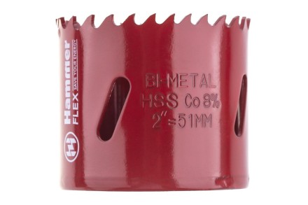 Коронка биметаллическая HAMMER Ф51х38мм 5/8&quot; BiMETALL (224-010) купить в Нижневартовске