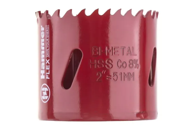 Коронка биметаллическая HAMMER Ф51х38мм 5/8" BiMETALL (224-010) купить в Нижневартовске
