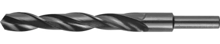 Сверло ЗУБР "ТЕХНИК" по металлу парооксидированное, быстрорежущая сталь, с проточенным хвостовиком, 15х169мм, 1шт 4-29605-169-15 купить в Нижневартовске
