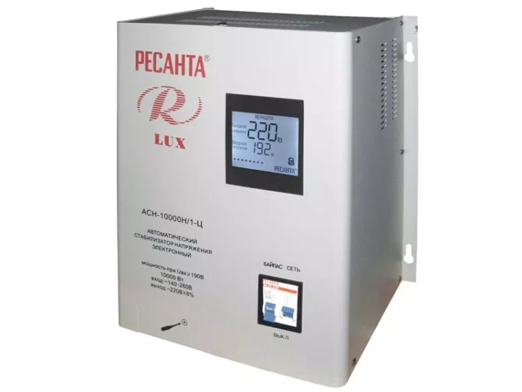 Стабилизатор АСН-10000 Н/1-Ц Ресанта Lux купить в Нижневартовске