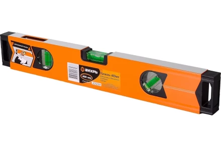 Уровень алюминиевый «Магнитный» 400мм 3 глазка фрезерованный Вихрь 73/11/4/17 купить в Нижневартовске