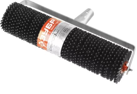 Валик игольчатый ЗУБР "МАСТЕР" по бетону на металлической рамке, под удлинитель, пластмассовые иглы 27мм, 105х400мм 03954-40 купить в Нижневартовске