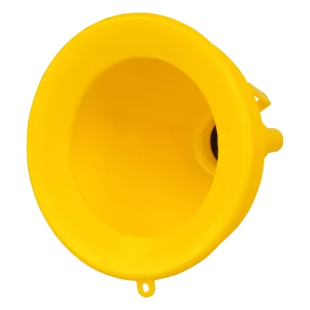 Воронка пластиковая 135 мм с металлическим ситом, гибким наконечником и непроливайкой Denzel 537210 купить в Нижневартовске