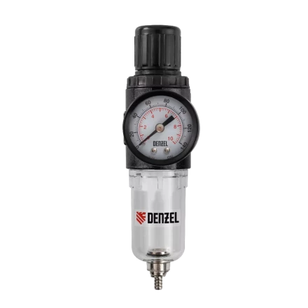 Фильтр-регулятор Denzel FR1500, 10 бар, 1500 л/мин, 1/4", 57459 купить в Нижневартовске