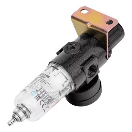 Фильтр-регулятор Denzel FR1500, 10 бар, 1500 л/мин, 1/4", 57459 купить в Нижневартовске