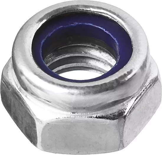 Гайка DIN 985 с нейлоновым кольцом, M5, 18 шт, кл. пр. 6, оцинкованная, ЗУБР 303586-05 купить в Нижневартовске