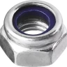 Гайка DIN 985 с нейлоновым кольцом, M5, 18 шт, кл. пр. 6, оцинкованная, ЗУБР 303586-05 купить в Нижневартовске